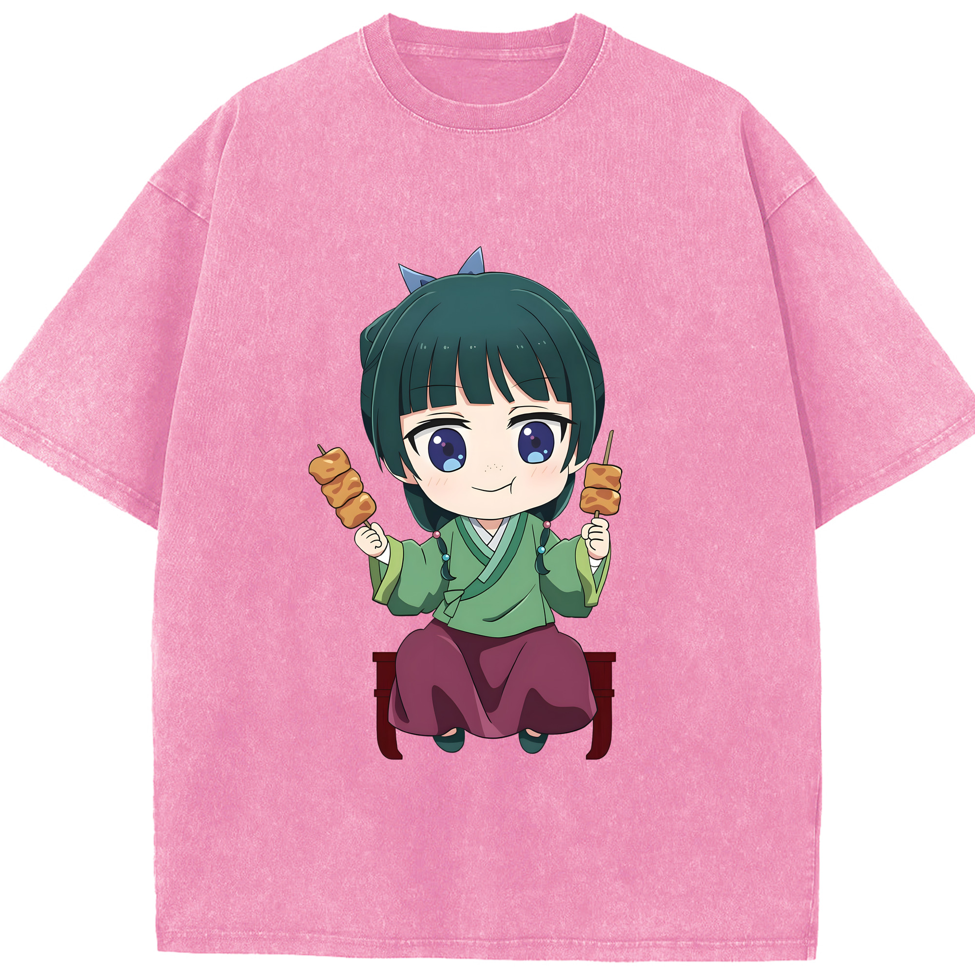 （画像用） 薬屋のひとりごと The Apothecary Diaries 綿100% ヴィンテージ風 半袖Tシャツ（フロントプリント）